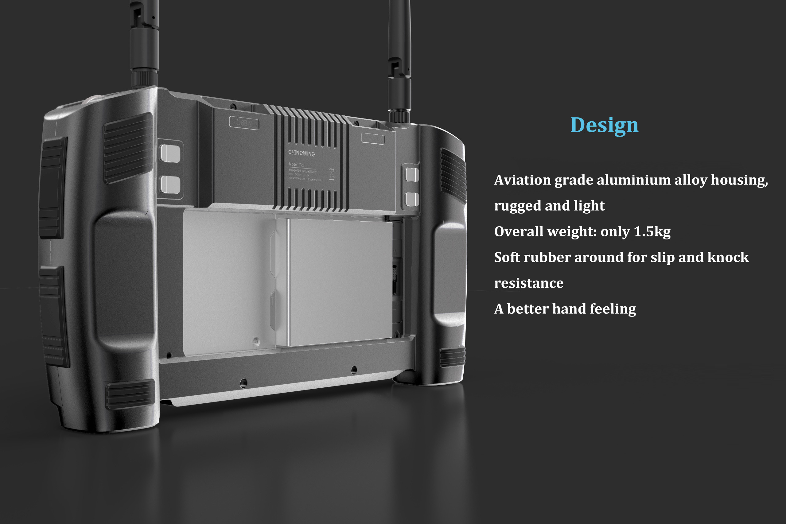 IP65 grading Drone Controller With Screen aluminum alloy shell