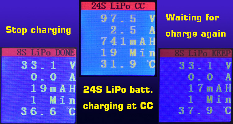 64.8V LTO Lipo Ac To Dc Battery Charger 8S 12S 20S 24S OEM
