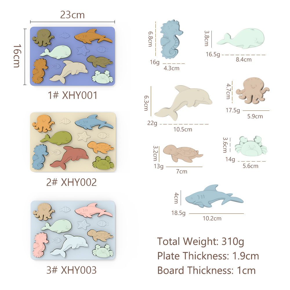 Custom Silicone Montessori Shape Puzzle For Kids Kindergarten