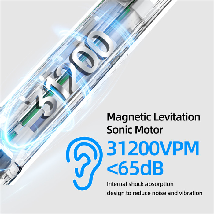 5 Modes Dupont Bristle Adult Sonic Toothbrush Wireless Electric Toothbrush BS63