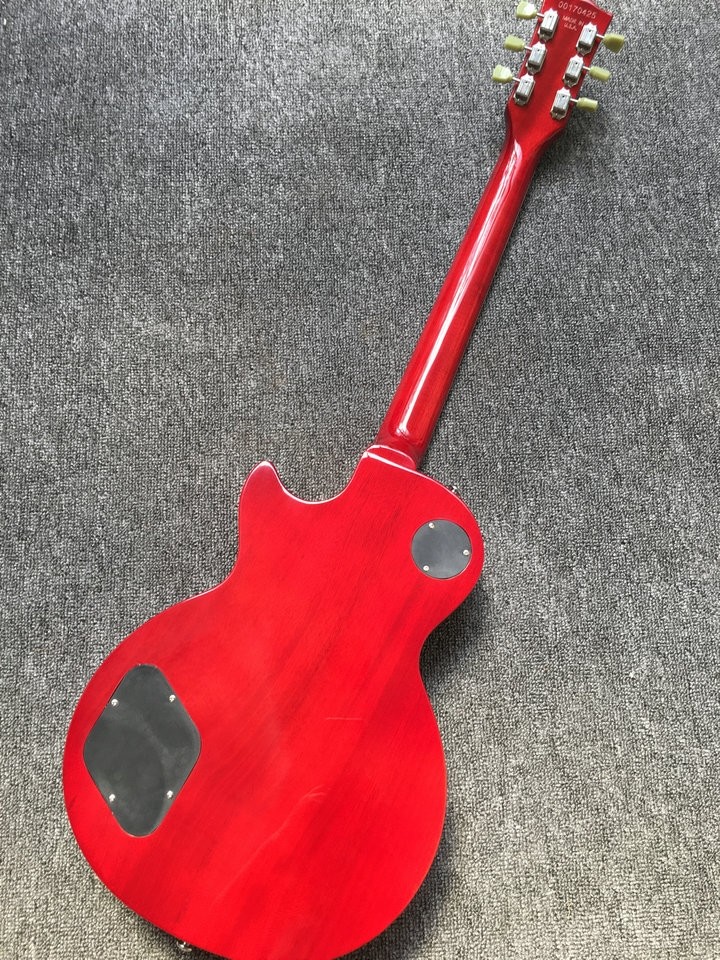 LP 1959 R9 Electric guitar Tiger Flame with Chrome hardware luxury finished way with Chrome hardware LP standard Electri