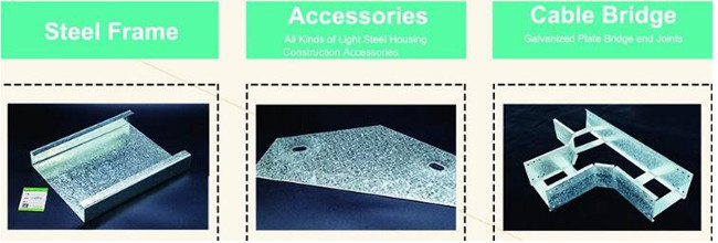 87SQM Pre Fab Steel Homes , Modular Steel Kit Homes Laminated Flooring