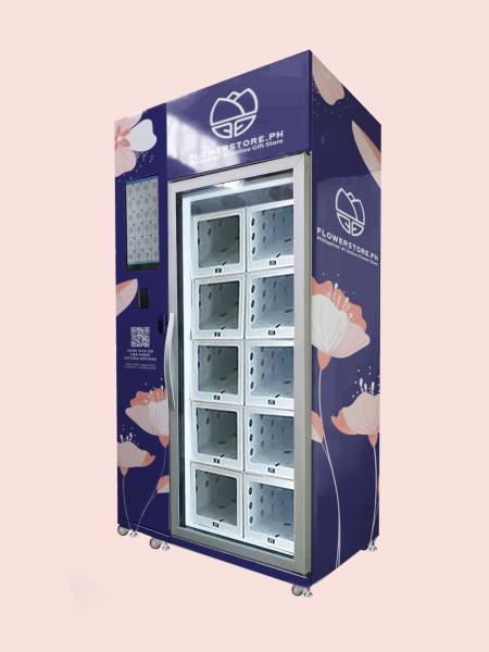 Environmentally Friendly Fresh Flowers Bouquets Vending Machine Auto Defogging