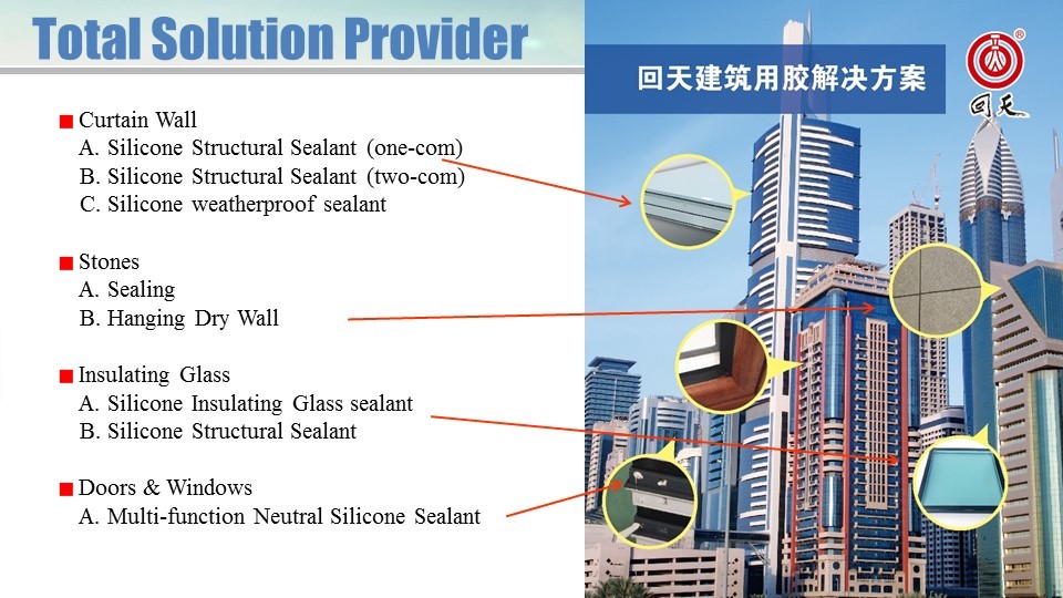 Customizable polyurethane silicone sealant for weather resistant sealing curtain walls