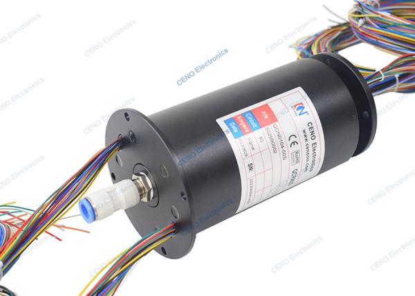 Integrated IP51 Pneumatic Rotary Union And Rotary Electric Signal Joint Slip