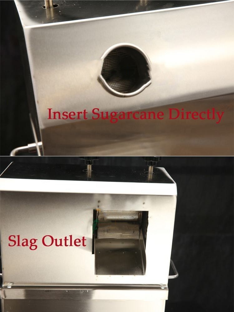 Factory direct sales electric sugarcane juicer machine commercial Stainless steel sugar cane machine
