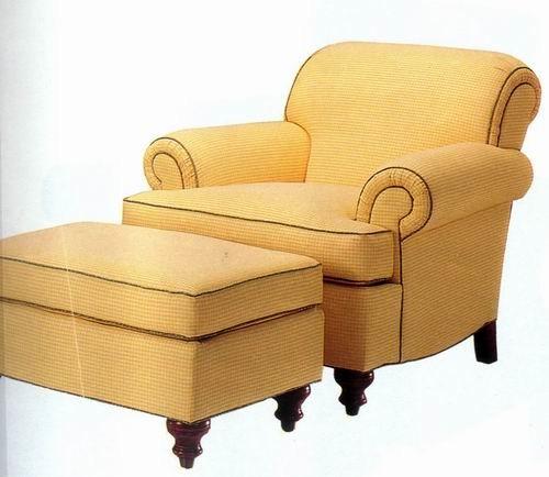 Comfortable Bedroom Arm Leisure Chair Ottoman Swivel / Navy Accent Two Arm