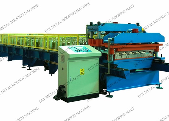 380V Aluminium Roofing Sheet Making Machine 0.3mm Tile Forming Equipment