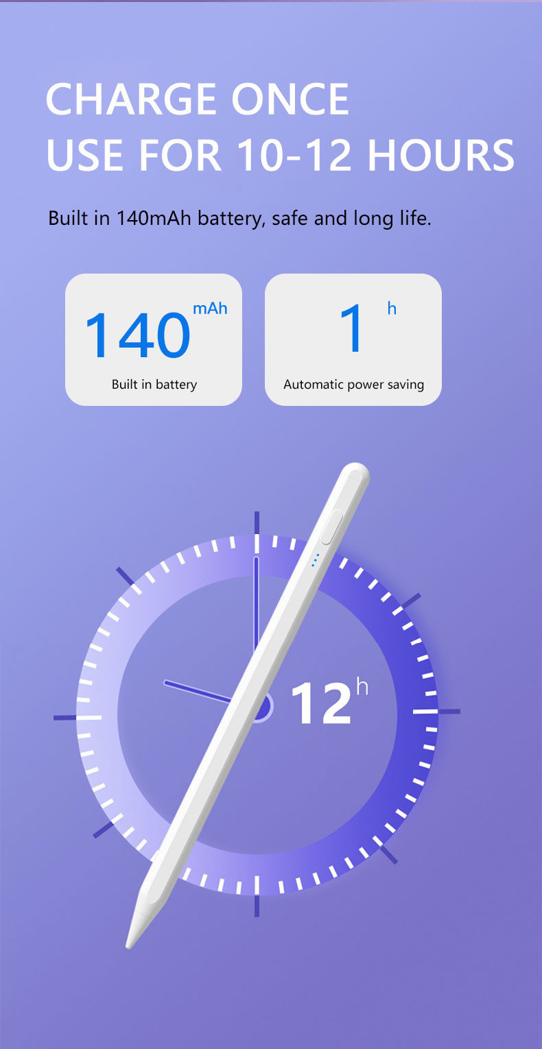 140mAh Active Smart Digital Stylus Pens Compatible With IPhone IPad