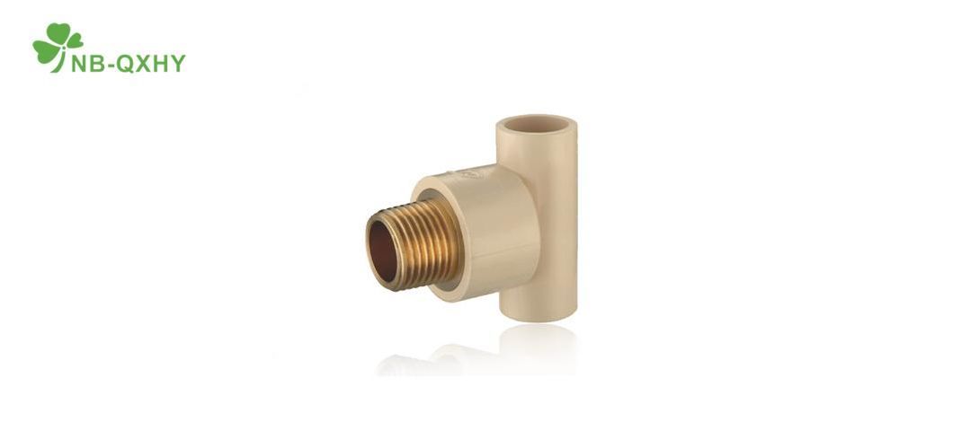 Nb-Qxhy ASTM 2846 CPVC Fittings Male Tee with Brass Thread