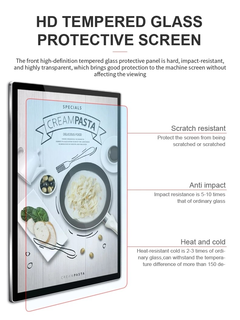 43in Advertising Players 65 Inch Wall Mounted Advertising Machine Screen