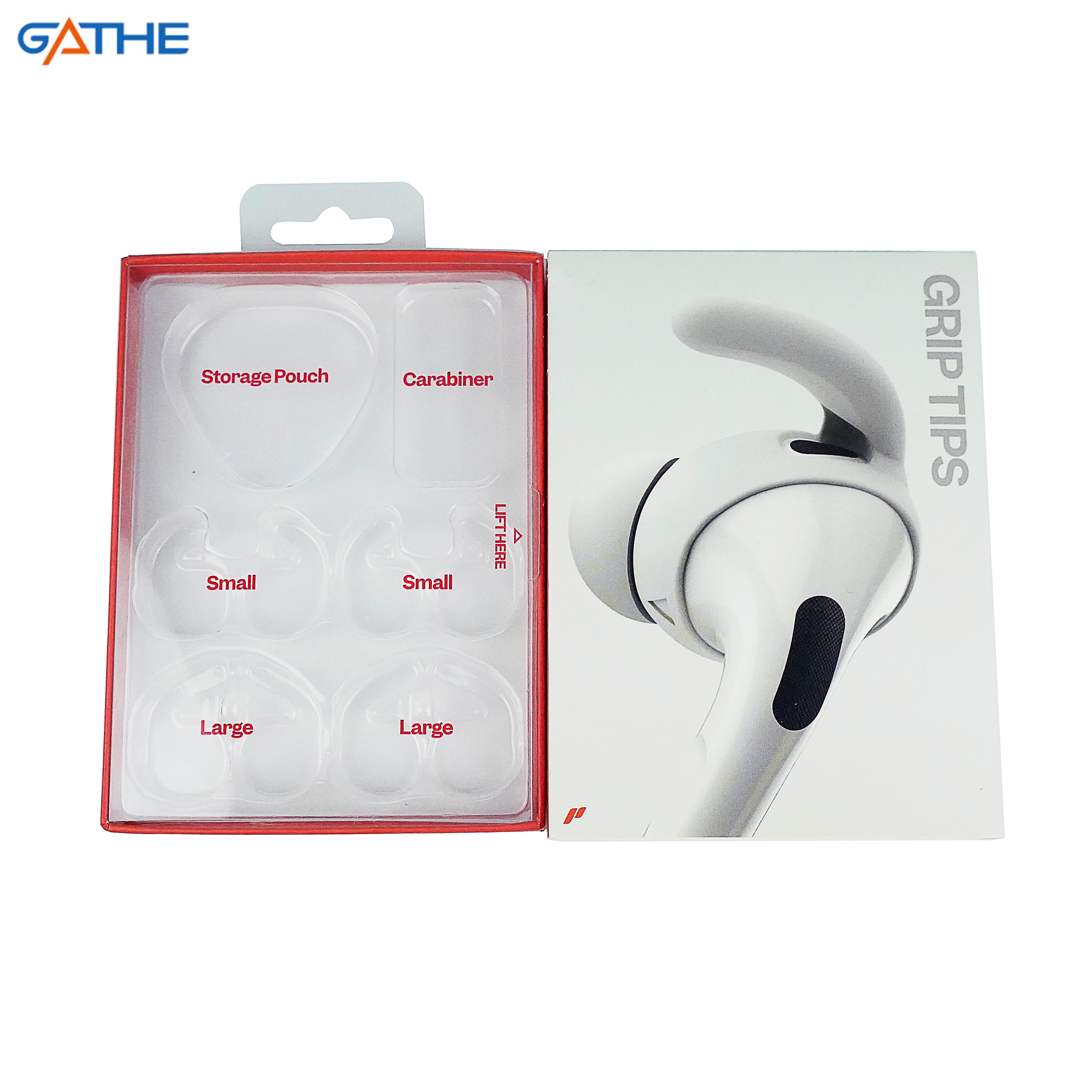 OEM White Foldable Electronic Cardboard Box For Earphone Packaging Paper Boxes With Handle