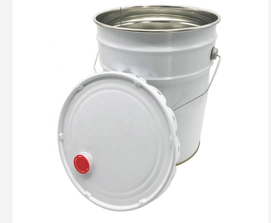 Chemical Grade Paint Bucket With Lid 18L Metal Oil Drum