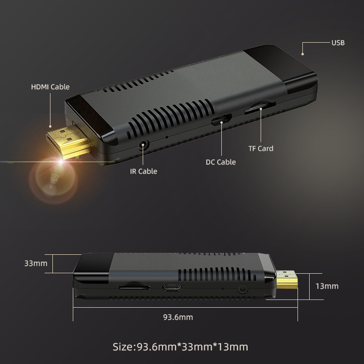 S96 Android TV Stick 4k Streaming Stick Customized For Lifitime