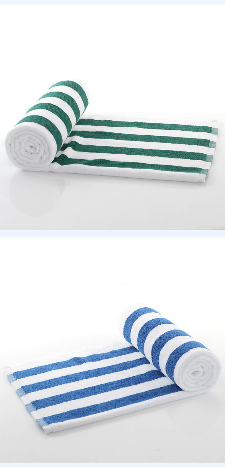 Upgrade Your Bathing Experience with Our Thick Striped Cotton Bath Towel OEM Accepted