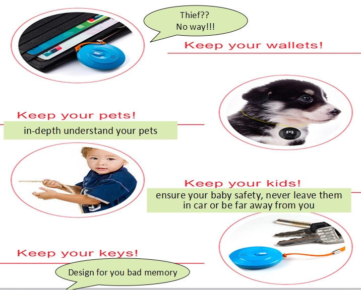Promotional product anti-lost key finder factory Smart anti lost key tracker