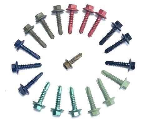 Hexagon Flange Head 38mm screw self-drilling roofing screw with rubber washer