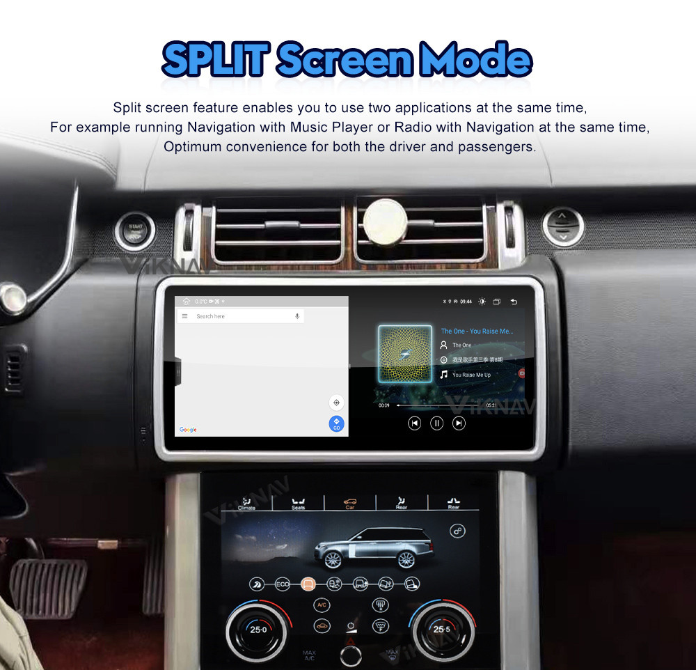 Land Range Rover Vogue L405 HSE autobiography car radio AC screen Panel 12.3 inch Android touch screen player GPS
