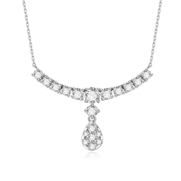 Luxury Design 18k Gold Lab-Grown Diamond Pendant Beautiful Pendant White Diamond