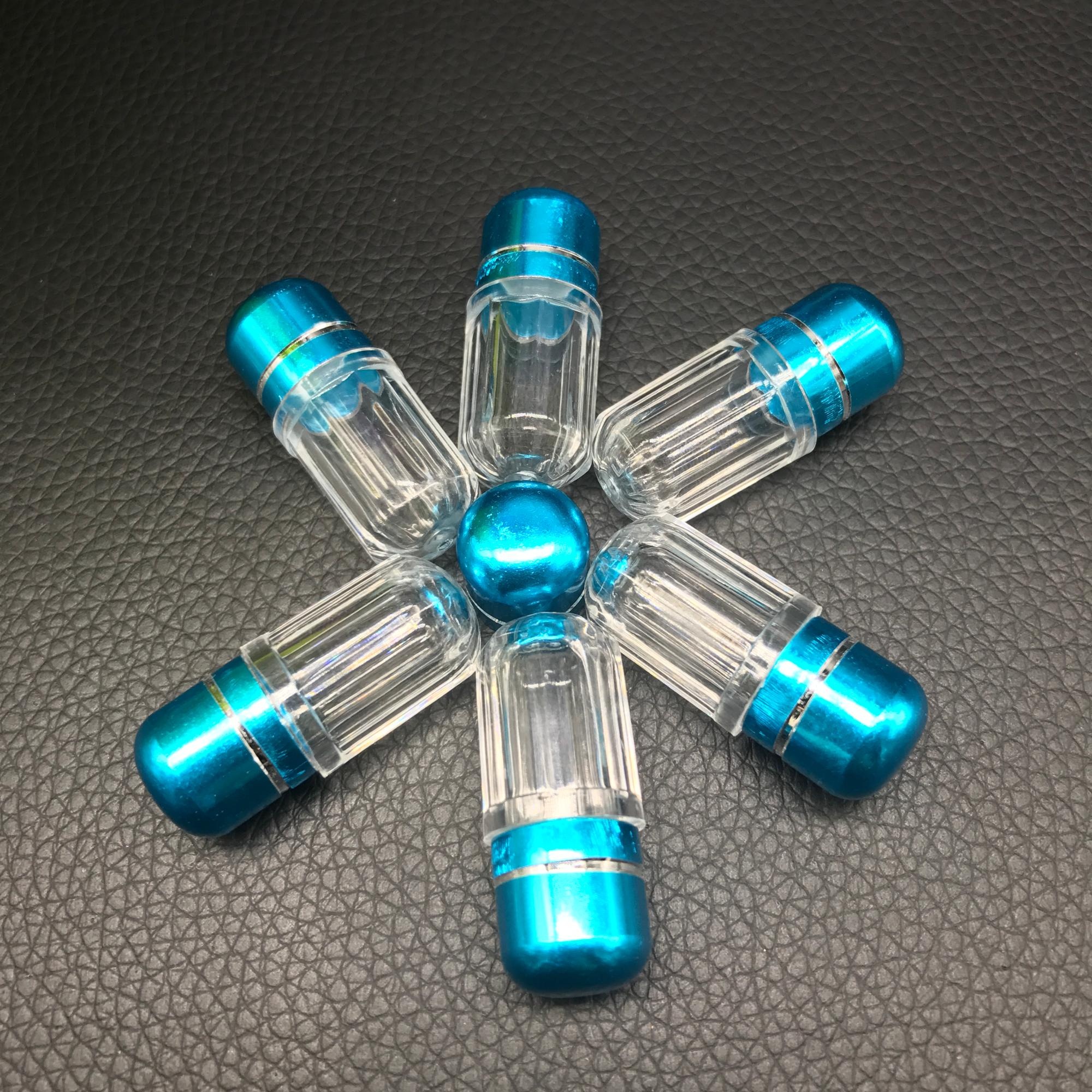 ISO9001 Mini Pill Bottles 3ml Plastic Bottle With Metal Cap