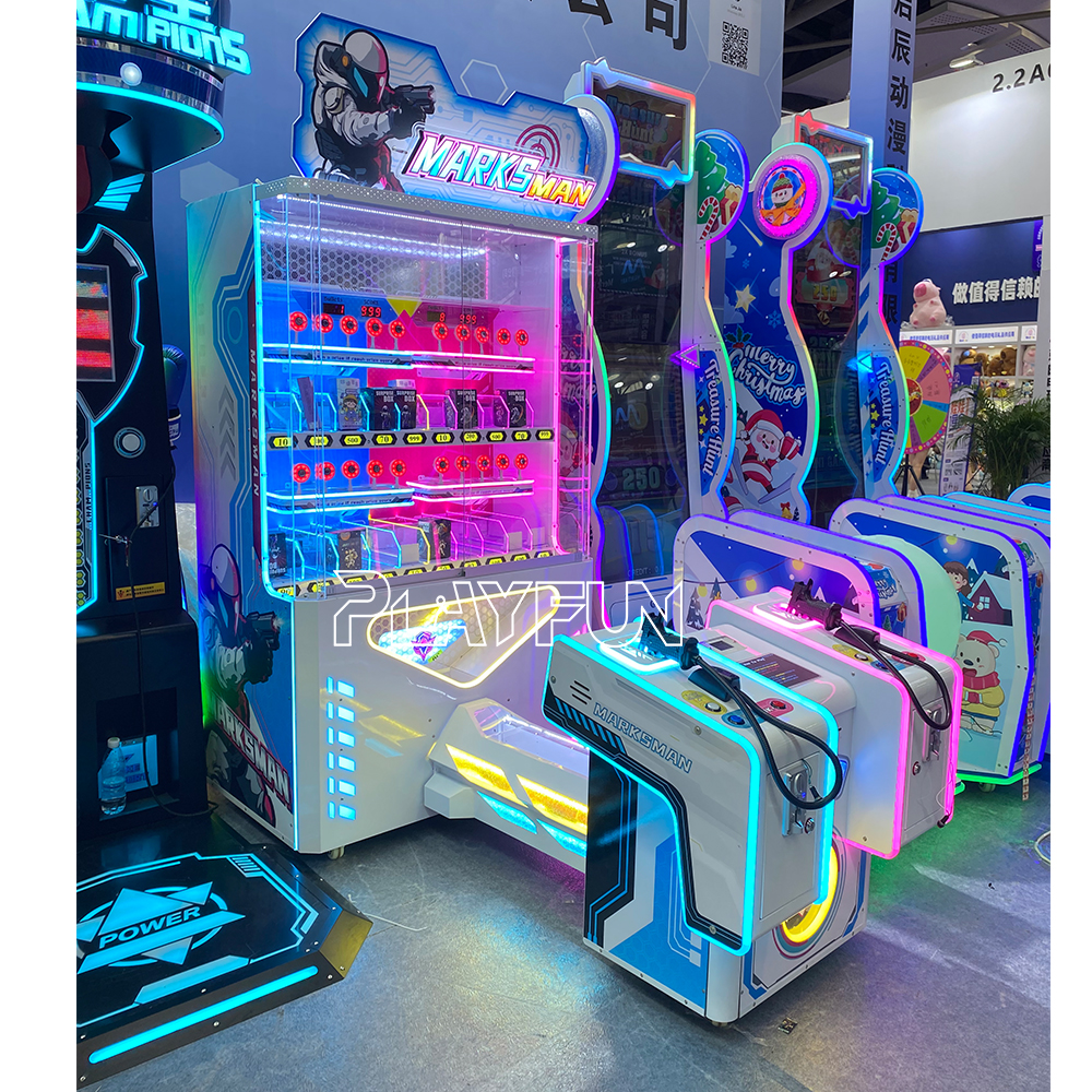 2024 Playfun New Coin Operated Marks Man Gun Shooting Prize Arcade Games Machine
