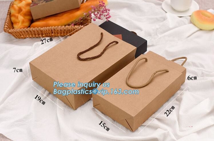 Flower carrier bag with different color customized pot plants kraft paper bag with handle,stamping logo fancy paper flow