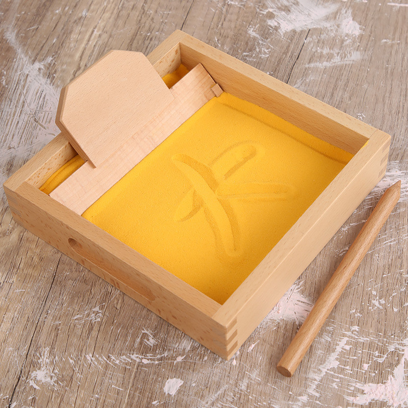 Sand Painting Box Montessori Speech Teaching Educational Toys