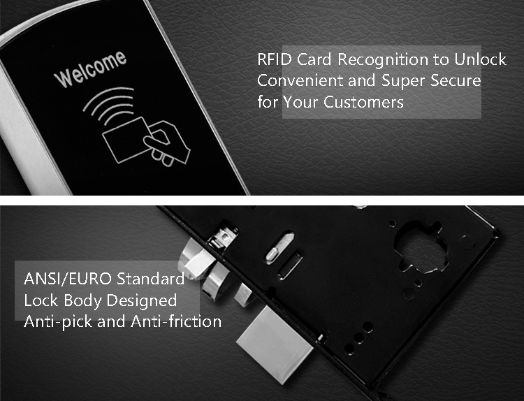 NFC Card Other Door Lock Remote Control Hotel Security For Hotel Office