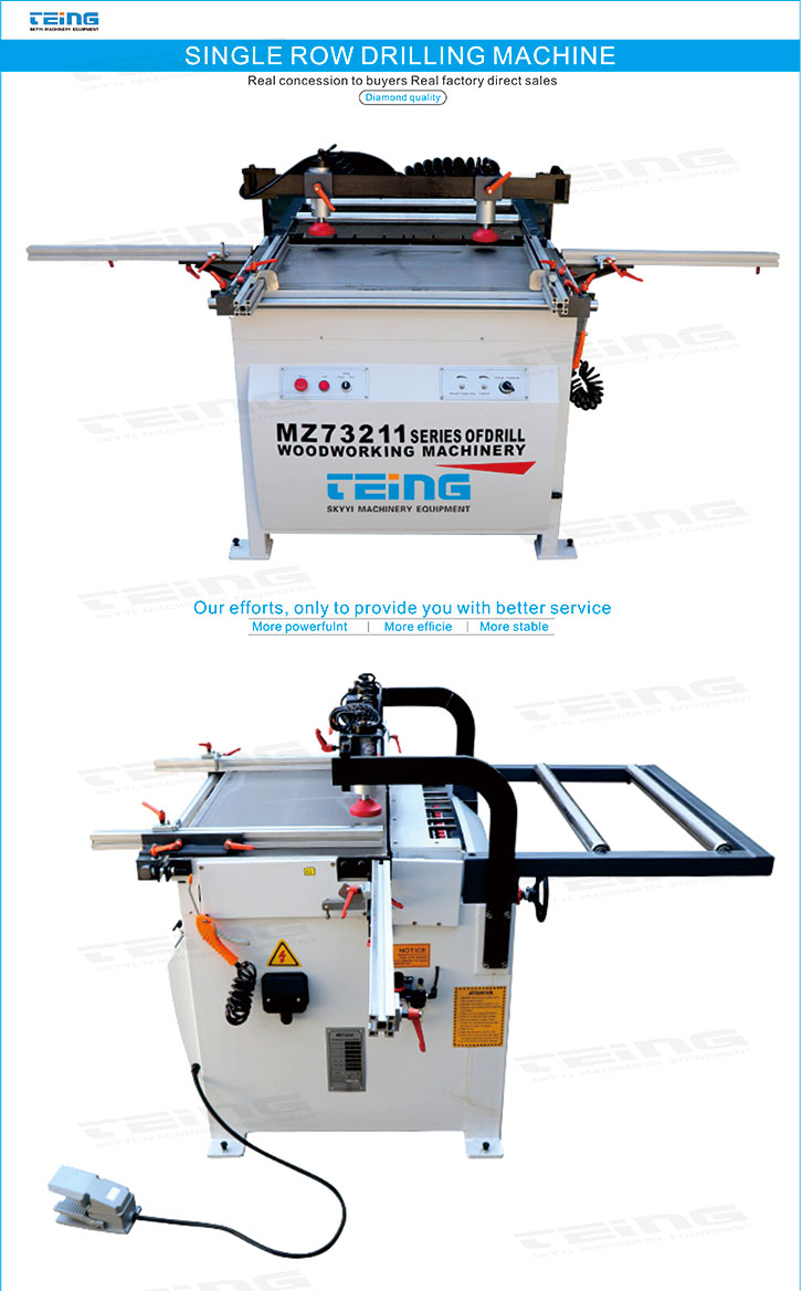 Wood Dowel Multi-Boring Drilling Machine Single Raw Drilling with CE ISO Certification