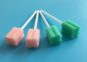 China Disposable Foam Sponge Stick Oral Cleaning Sponge Medical Care Swab on sale