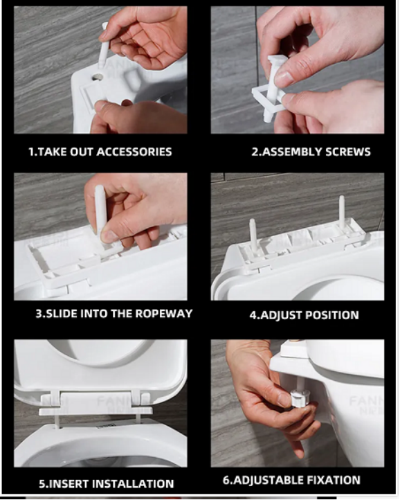 Modern Design White Heated Soft Close Toilet Seat With Quick Release Round Shape