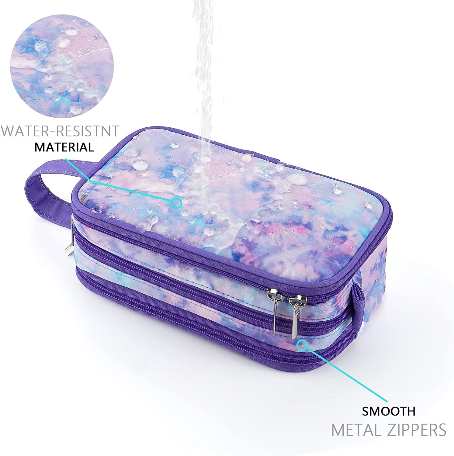 Travel Toiletry Bag for Little Young Teen Girls Cosmetic Makeup Waterproof Hanging Wash Bag Traveling