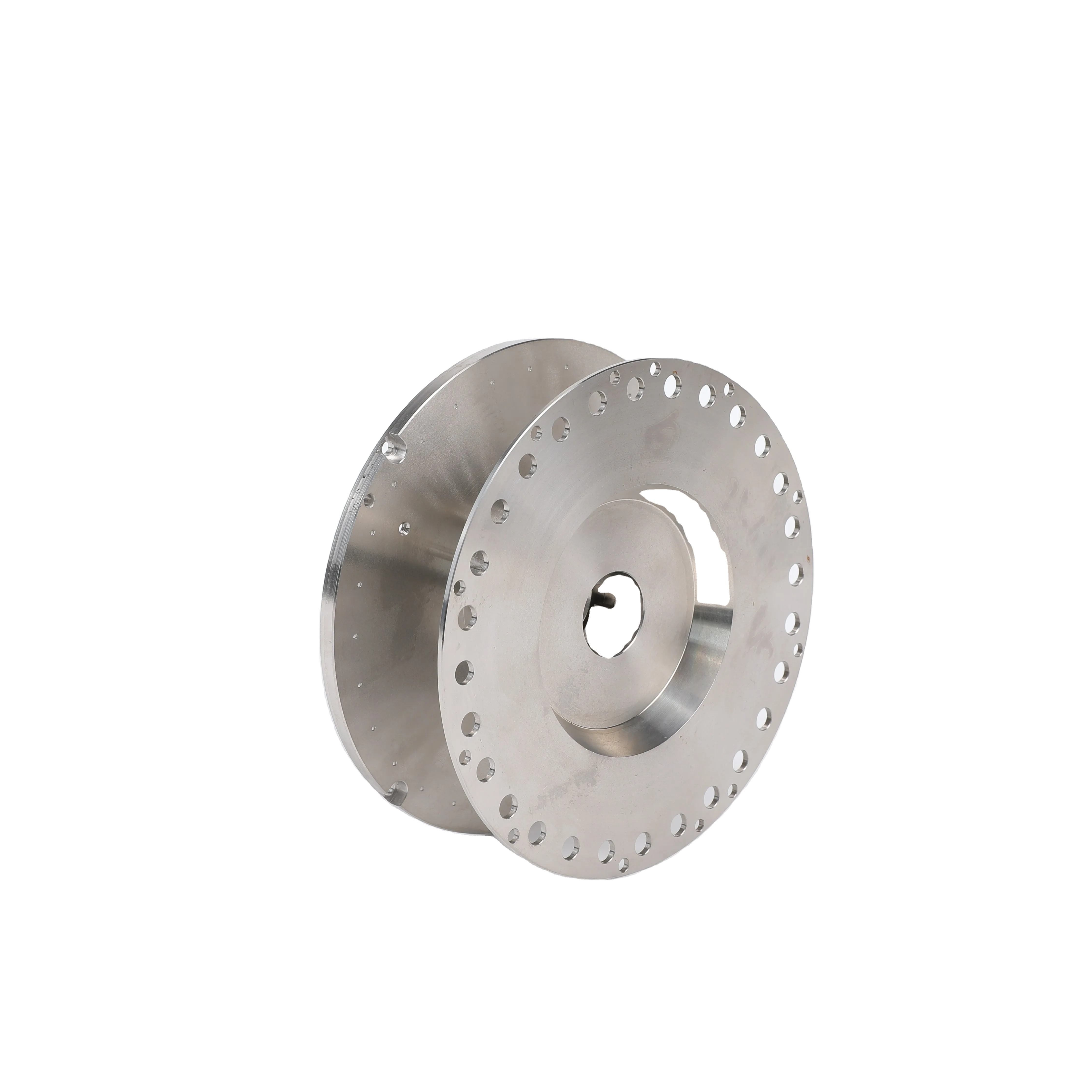 CNC Machined Metal Pulley Industrial Automation Parts Milling Wire EDM Broaching Type