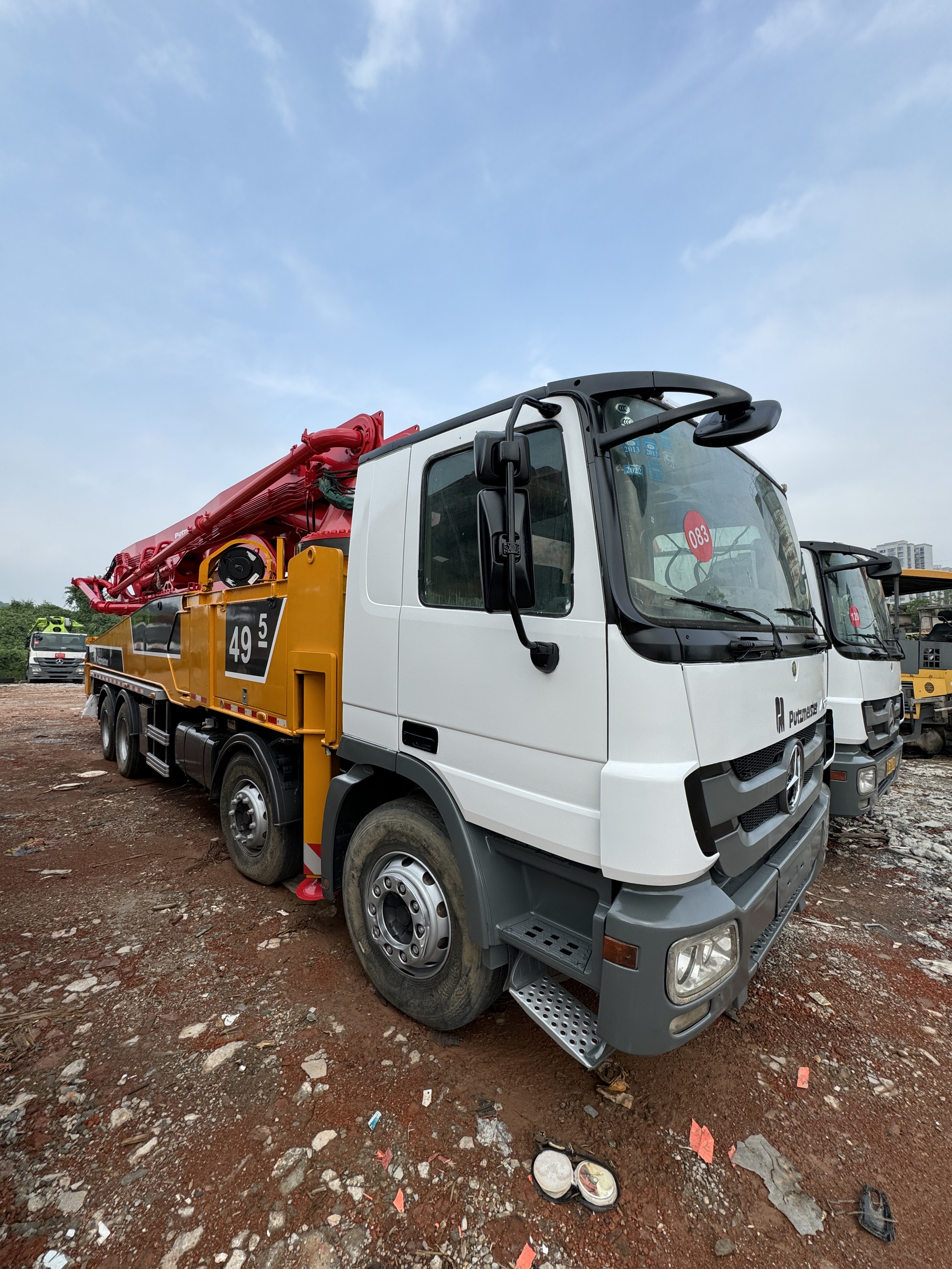 Refurbished 2012 Putzmeister 49m Concrete Pump with Mercedes Benz Chassis with Factory Price for Sale