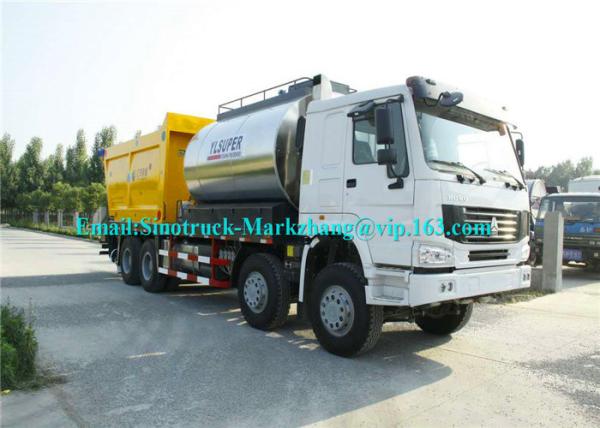 ZZ3317N4667D1 Road Maintenance Machinery , Fiber Asphalt Chip Seal Chip Sealer