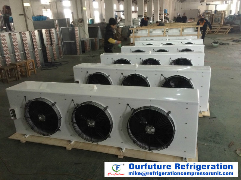Low Noise Air Cooling Units With Water Spray Defrosting For Refrigerated Cooling