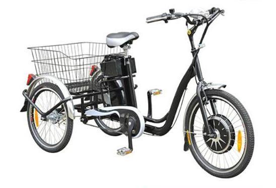 22" Electric Adult Tricycles Black 3 Wheel Electric Trike With Rear Luggage