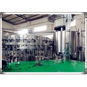 Carbonated Drink / Beverage Filling Machine Touch Screen Control SGS Certificate