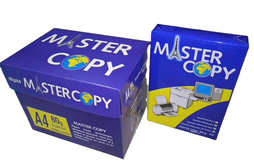 Writing Paper Jumbo Roll made from Virgin Pulp 70gsm to 80gsm for A4 Size Cutting