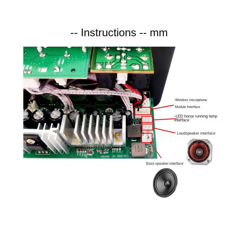 Private Mold NO 2 2.0 Channels 100W BT Mono Amplifier Board for Home/Car HiFi Karaoke