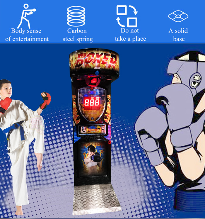 Cola Redemption Game Machine Sports Playing Hit Target Arcade Game Boxing Punch Machine
