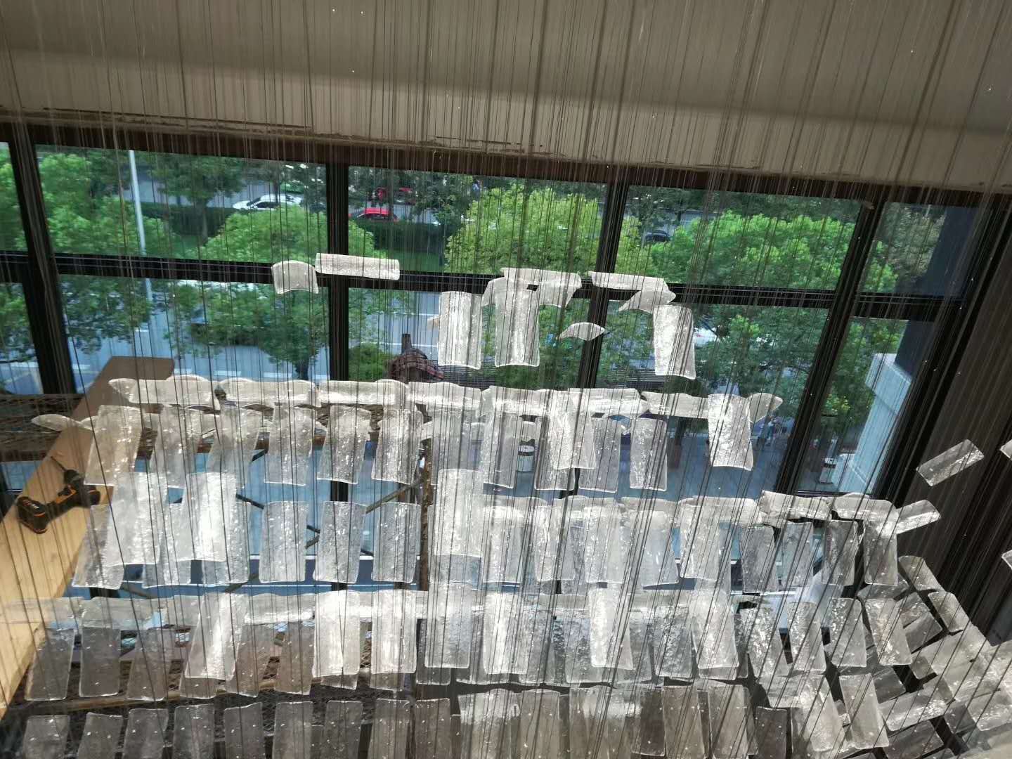 JYLIGHTING custom good price ceiling plate for pendant light large glass tile lighting Project customization for hotel