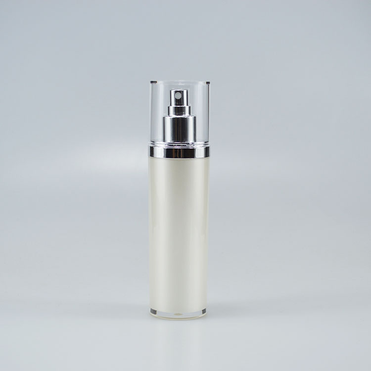 Acrylic Collar Plastic Cosmetic Cream Bottle for Skincare Lotion Pump Industrial