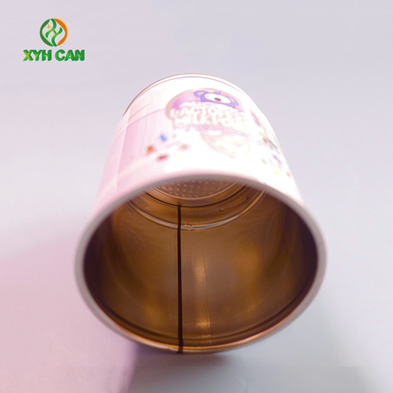 Food Safe Milk Powder Tin Can CMYK Offset Printing Outside With Screw Lid