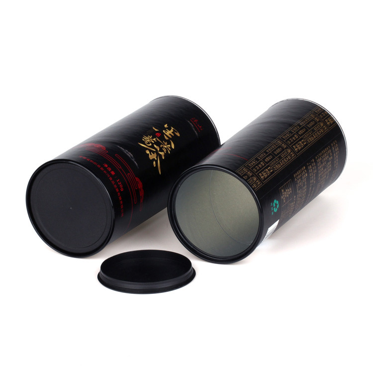 Custom Paper Composite Cans Aluminum Easy Open End Packaging Tubes Cardboard