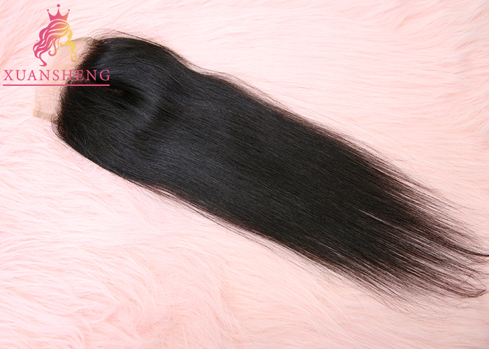 Double Drawn Indian 4x4 Lace Closure Straight Human Hair Thick Bottom