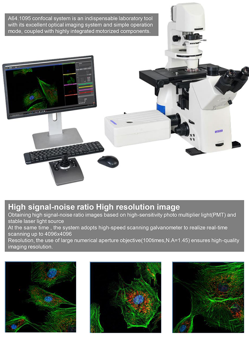 A64.1095 Opto Edu Laser Confocal Microscope Full Auto Motorized