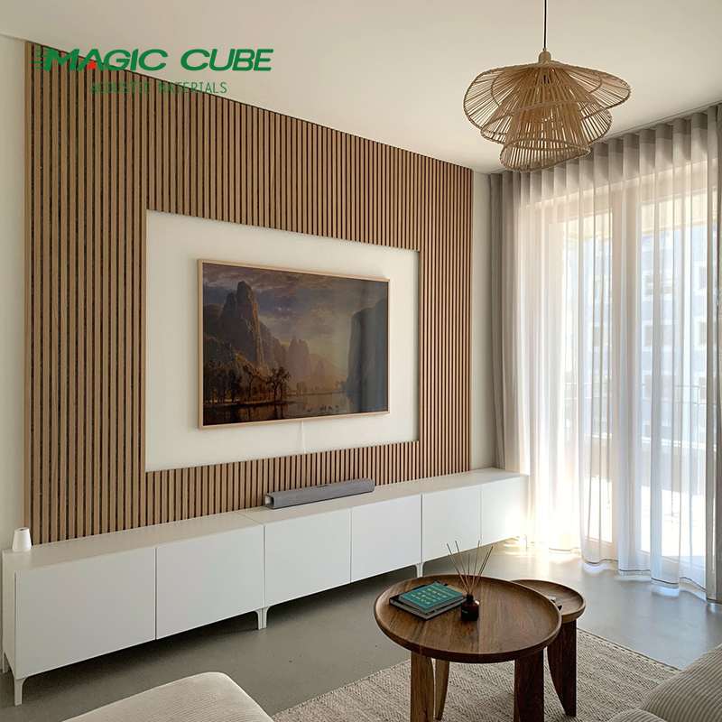 HPL Finish Wall Panels Akupanel Acoustic Wall Panelling for Standard Size 2400*600*21 mm