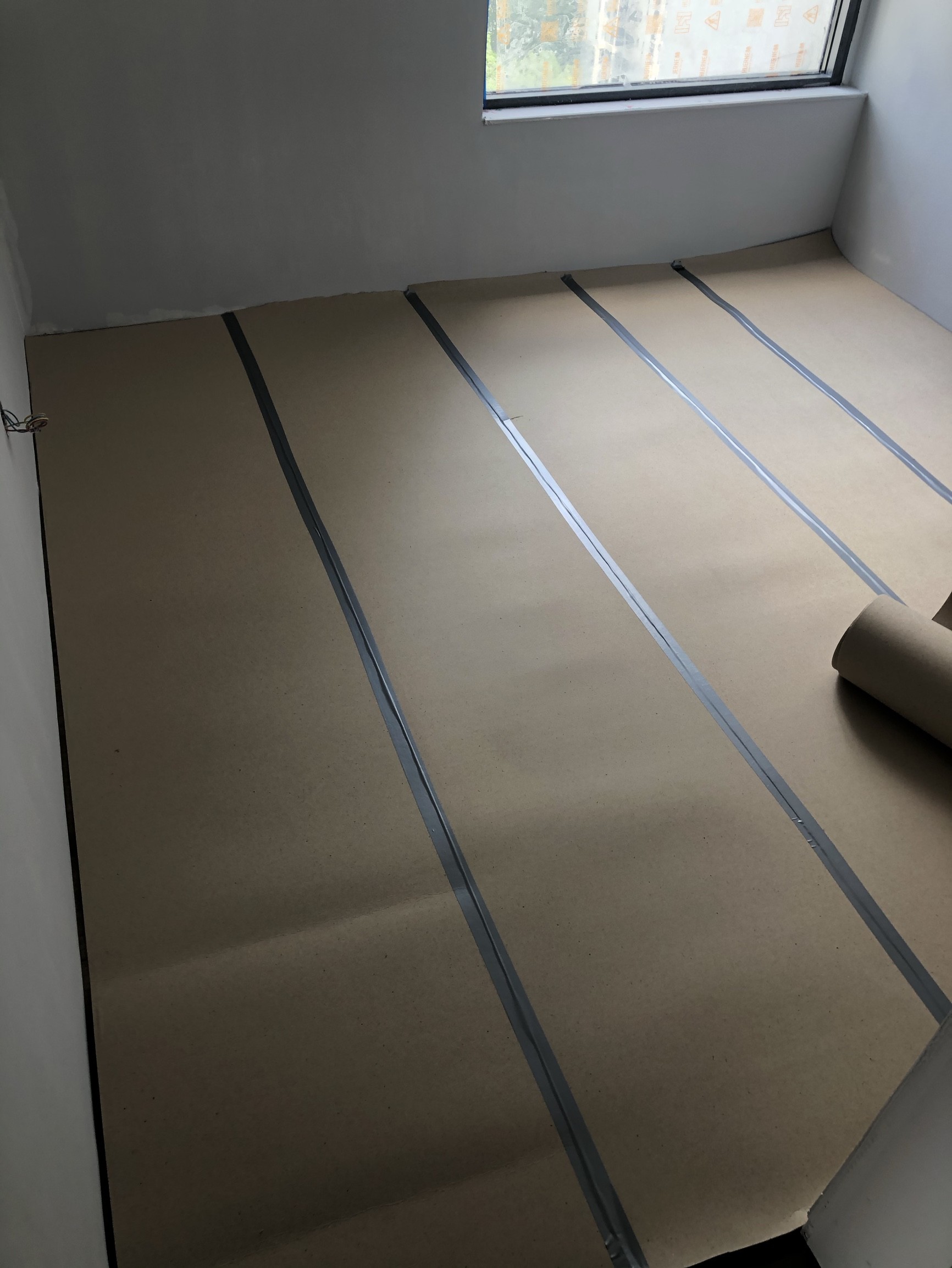 Building Company Project Floor Protection Paper , Building Floor Covering Roll