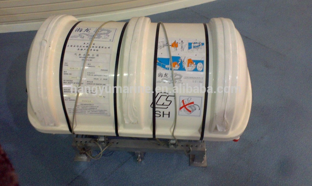 20 person cheap Davit Launched self inflating life raft